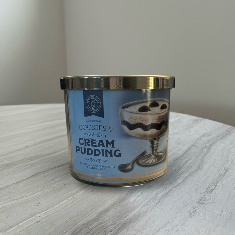 NEW GooseCreek Cookies + Cream Pudding Scented Candle